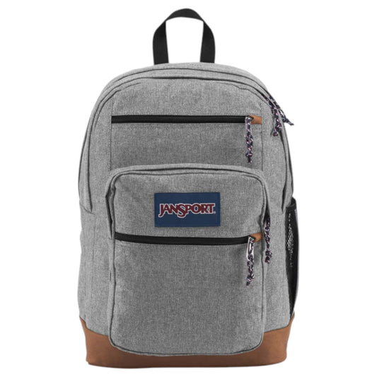 .Jansport Cool Student Grey Letterman Poly 34L Backpack - (JS0A2SDD3CL) - F - L/P
