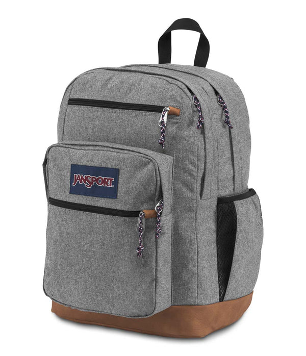 .Jansport Cool Student Grey Letterman Poly 34L Backpack - (JS0A2SDD3CL) - F - L/P