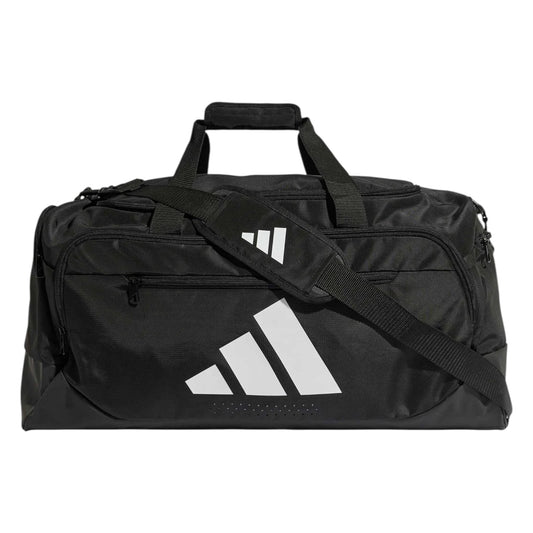 .ADIDAS TRAINING DEFENDER DUFFLE BAG MEDIUM - Black/Black/White - (JZ0607) - C14