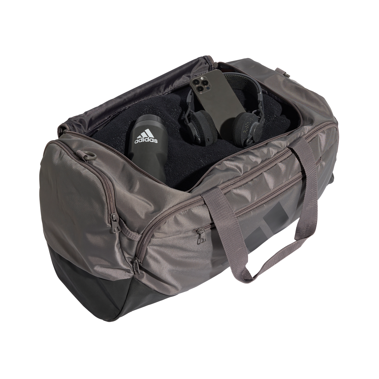 .Adidas Defender Duffel Bag MEDIUM - Charcoal / Black - (KC6752) - C26