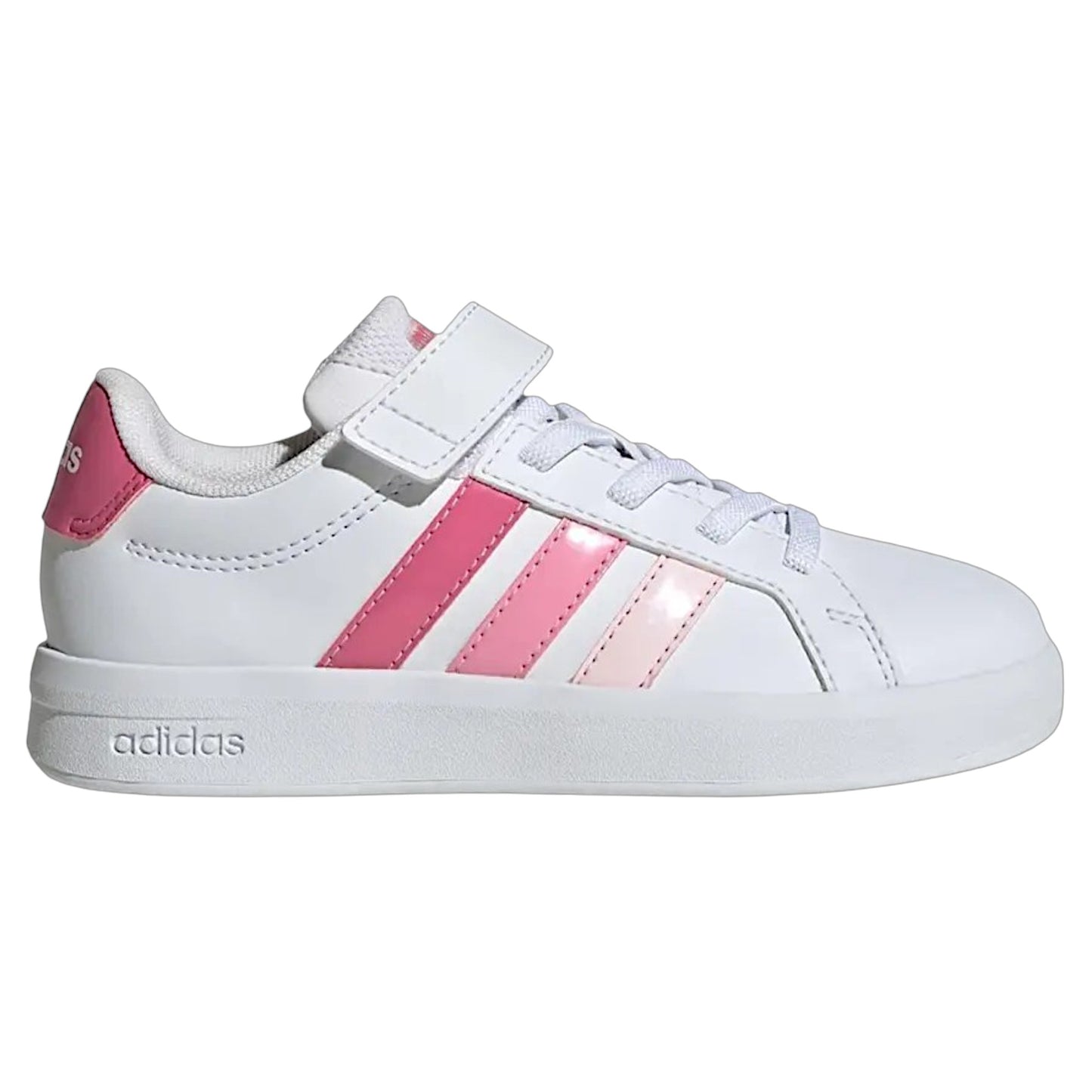 .Adidas KIDS GRAND COURT 3.0 - WHITE/PINK - (KJ4370) - GRN- R2L4