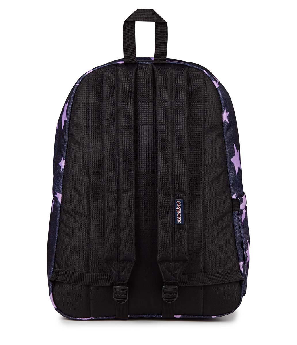.Jansport Superbreak Plus Sprayed Stars Pastel Lilac Backpack 26L - (JS0A4QUELH6) - F