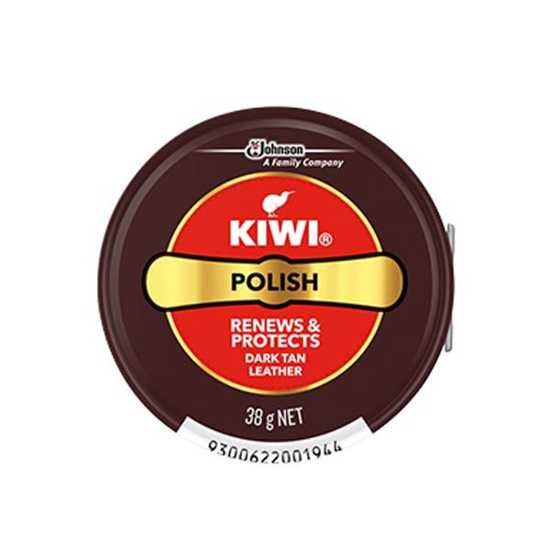 - Kiwi Brand Wax Polish - Dark Tan - 38g