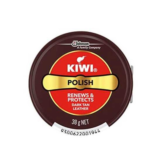 - Kiwi Brand Wax Polish - Dark Tan - 38g