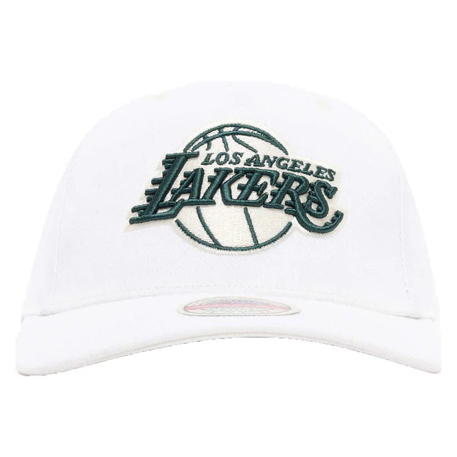 .MITCHELL & NESS CLASSIC  LAKERS SNAPBACK - WHITE/GREEN - ( MNLL22011 ) - MNLK13