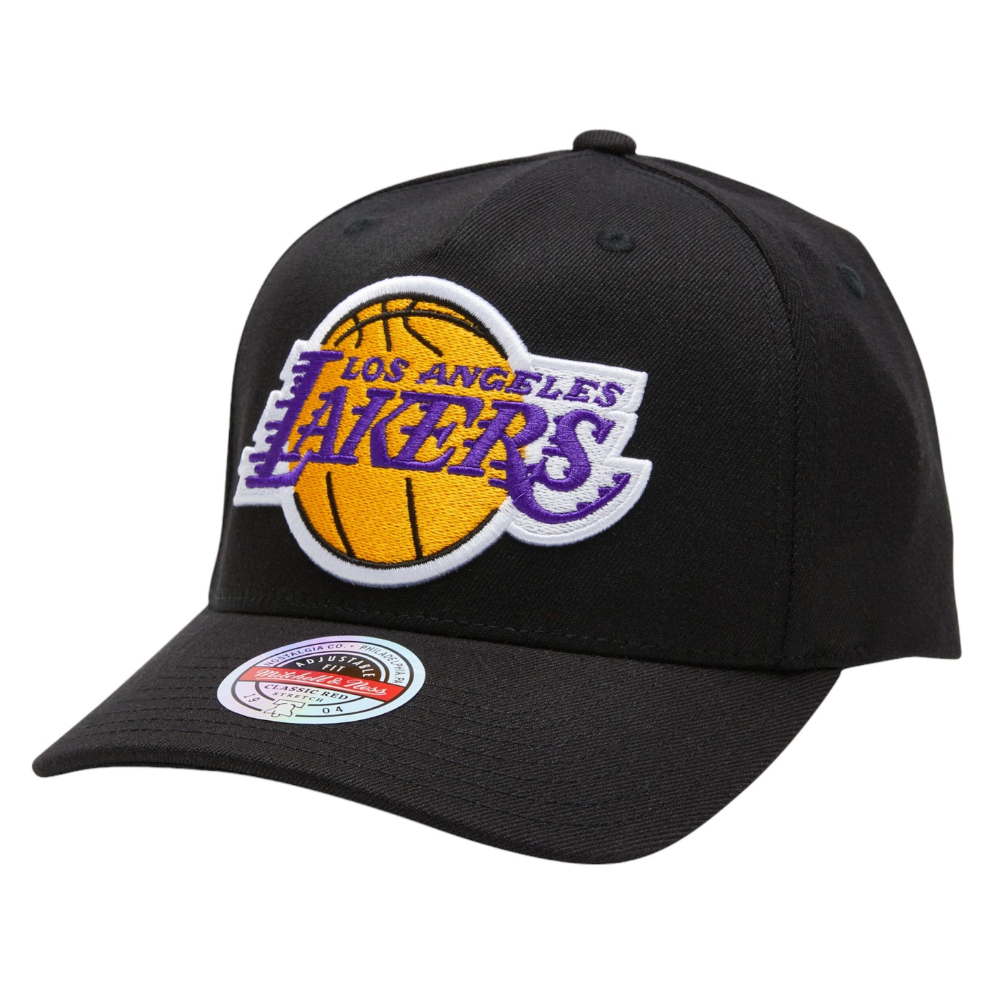 .MITCHELL & NESS LAKERS TM LOGO REDLINE SNAPBACK BLACK/PURPLE - (MNLL20104) - MNLK8