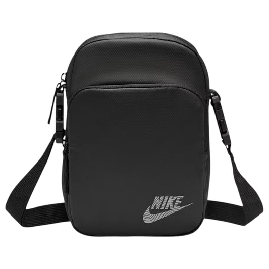 .Nike Heritage Crossbody Bag 4 Litres - GREYISH/BLACK - (HV8549-010) - F - L5