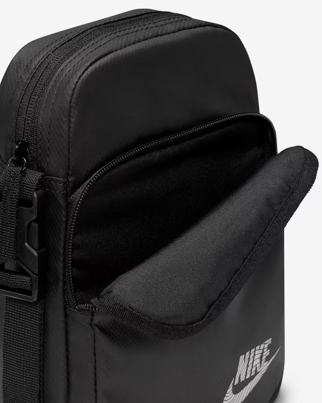 .Nike Heritage Crossbody Bag 4 Litres - GREYISH/BLACK - (HV8549-010) - F - L5