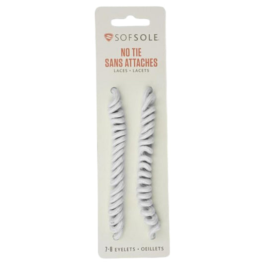 .SofSole Curly No Tie Laces White - (84831) - F