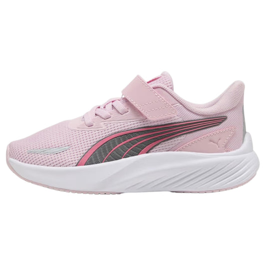 .PUMA KIDS LITE 2 AC+ PS RUNNING SHOES - ROSE MAUVE PINK/SILVER - (31404206 / 314042 06) - VR - R1L4