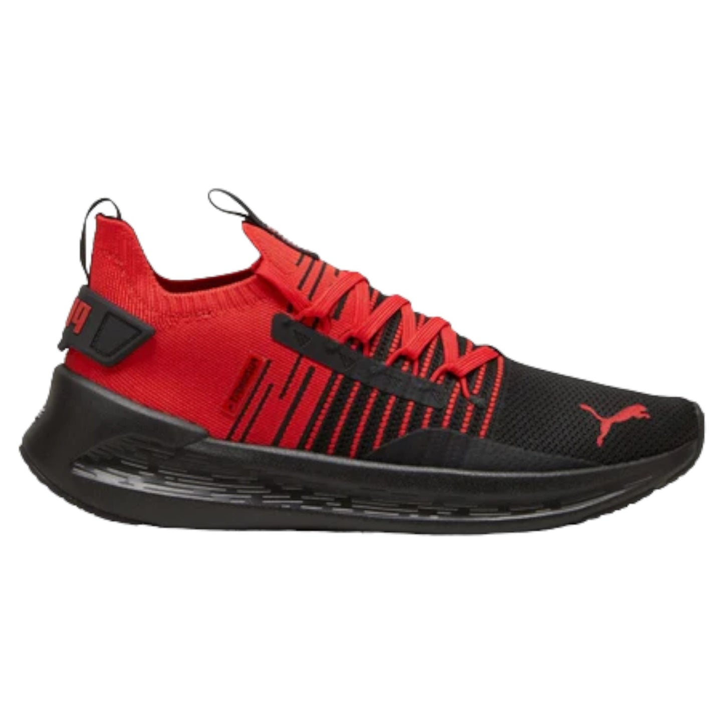 Puma Suede Puma Black And Red Trainers Mens SOFTRIDE Symmetry