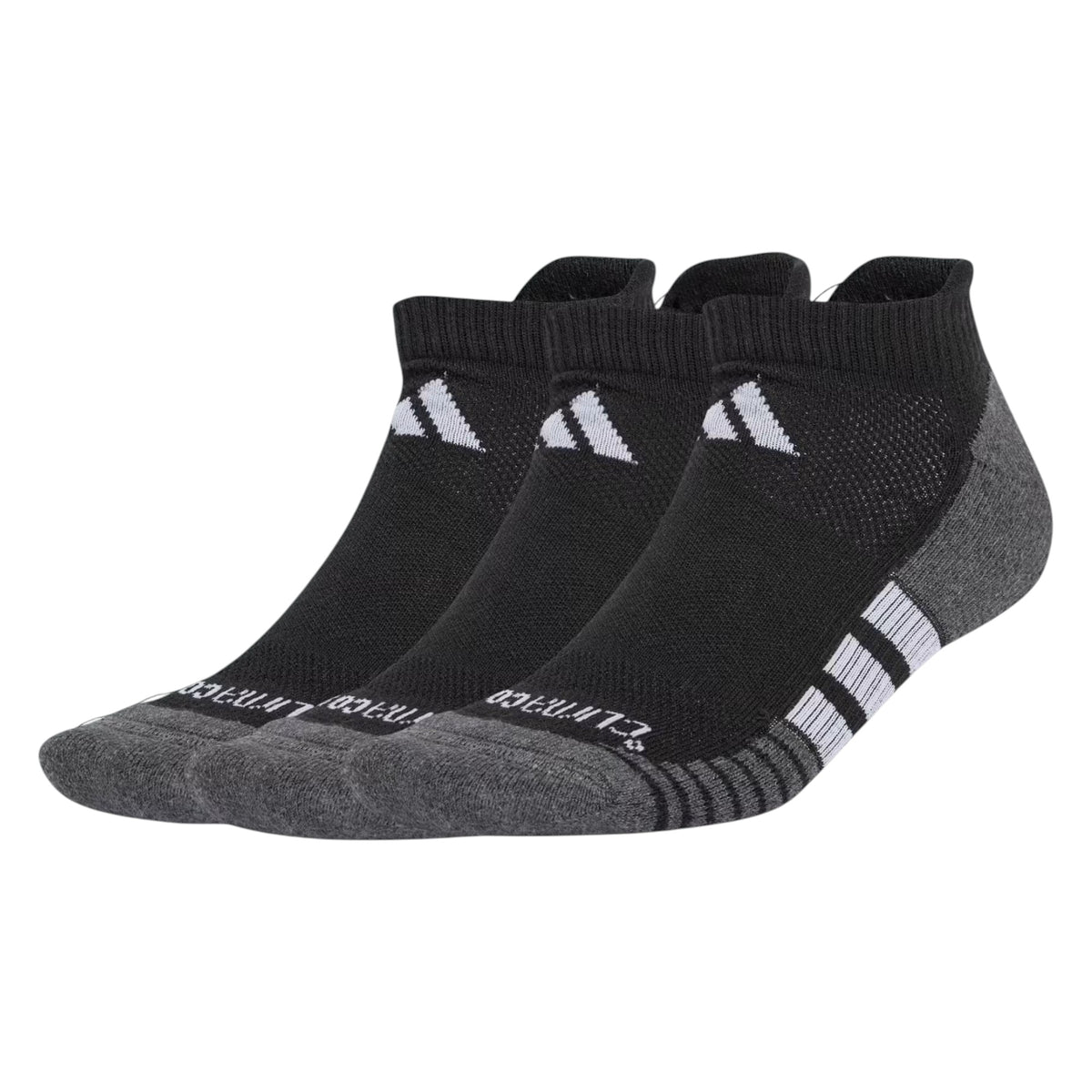 .ADIDAS Performance CLIMACOOL Cushioned Low Socks 3 Pairs - BLACK/WHITE/GREY - (JC4613) - F