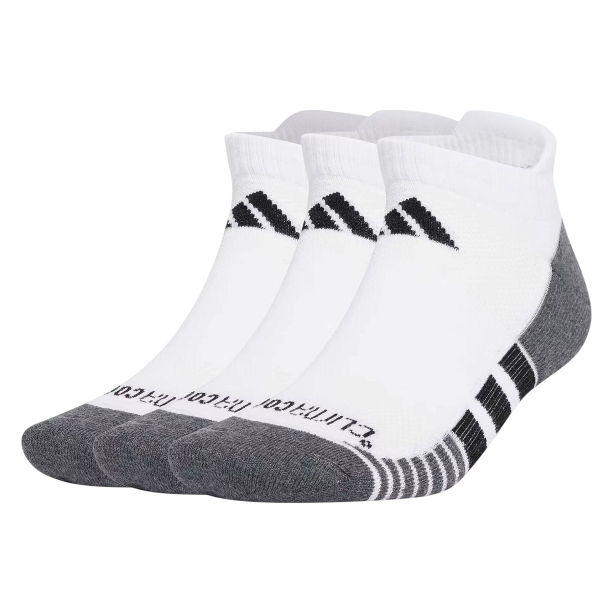 .ADIDAS Performance CLIMACOOL Cushioned Low Socks 3 Pairs - WHITE/BLACK - (JD9569) - F