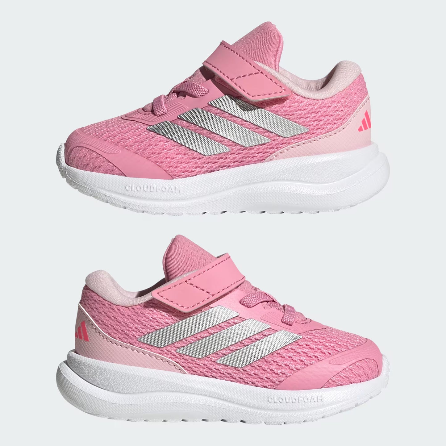 .Adidas Toddlers Runfalcon 6 Shoes - PINK/WHITE/SILVER - (KI1780) - PQ - R1L9