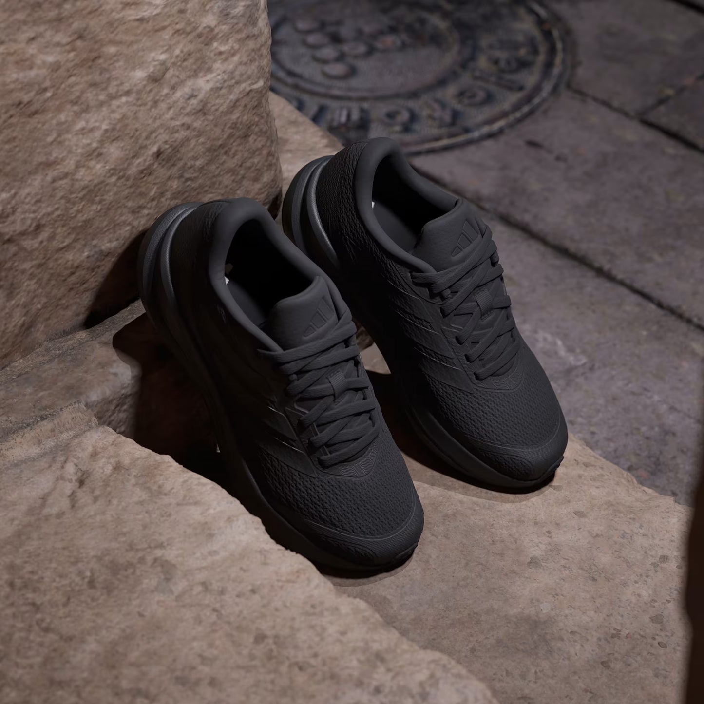 .ADIDAS Youth RUNFALCON 6 SHOES - BLACK - (KI1784) - LC - R1L6