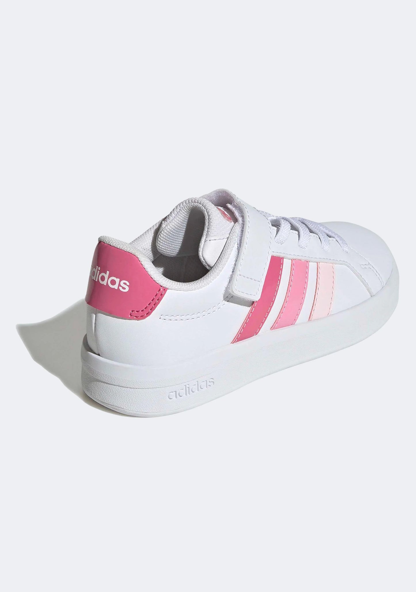 .Adidas KIDS GRAND COURT 3.0 - WHITE/PINK - (KJ4370) - GRN- R2L4
