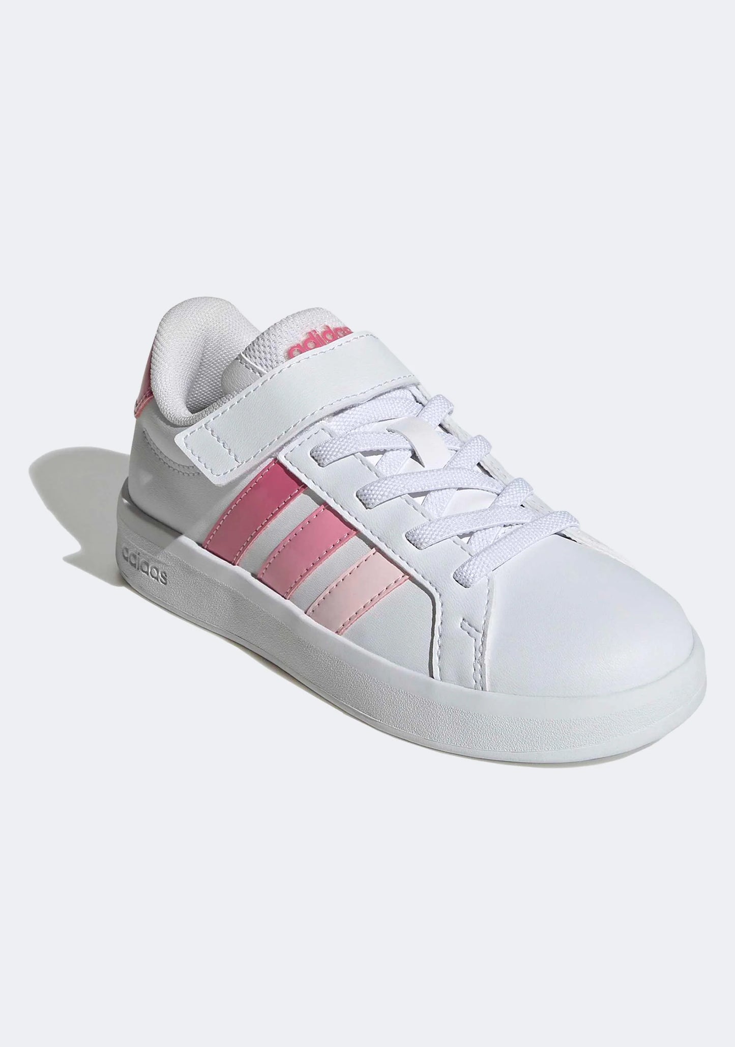 .Adidas KIDS GRAND COURT 3.0 - WHITE/PINK - (KJ4370) - GRN- R2L4