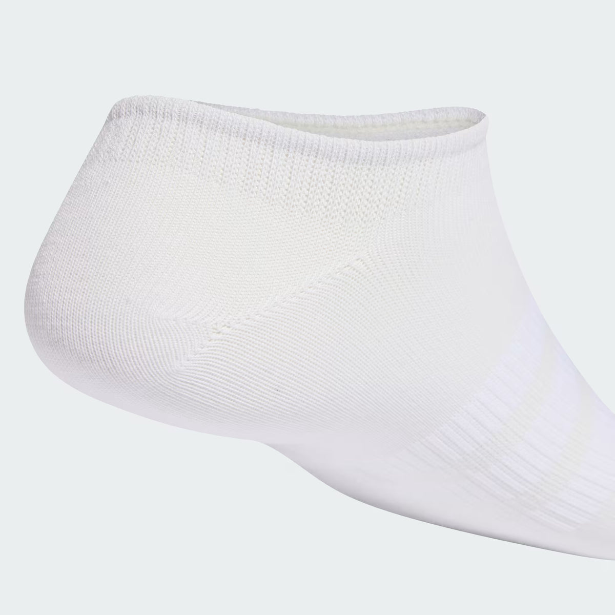 .ADIDAS THIN & LIGHT SPORTSWEAR NO SHOW SOCKS 3 PAIR PACK - (JZ0534) - F