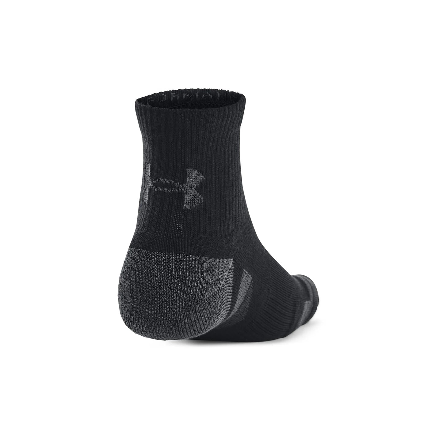 .UNDER ARMOUR PERFORMANCE TECH QUARTER SOCKS 3pk - BLACK/GREY - (1379510-001) - F