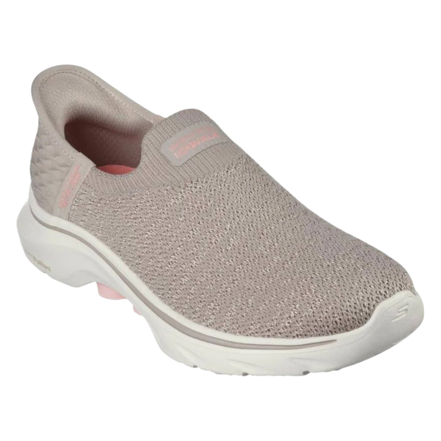 .Skechers Slip-Ins: GOwalk 7 - Springtime Wide Fit  - TAUPE / PINK - (125219.TPE) - PE - R2L16