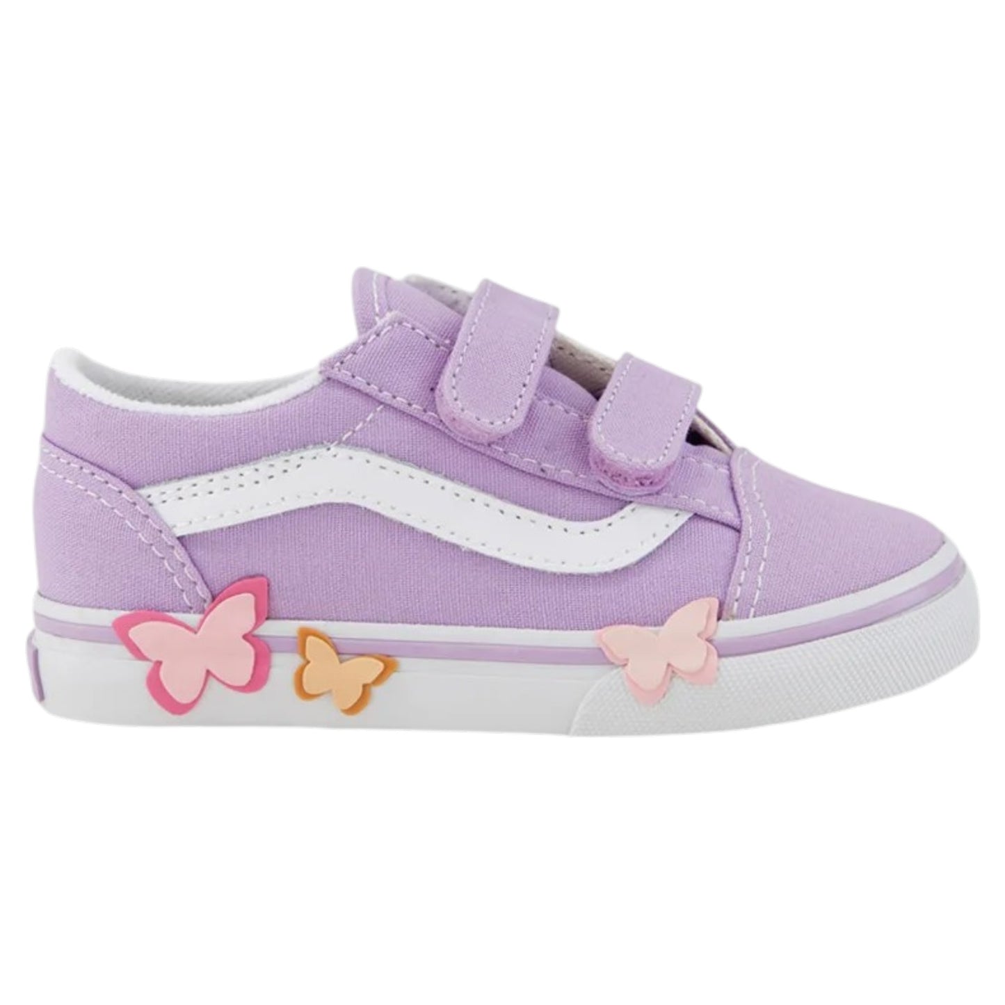 .Vans Toddlers Old Skool V - PURPLE/WHITE BUTTERFLY - (VN000EFHFSF) - PY- L1