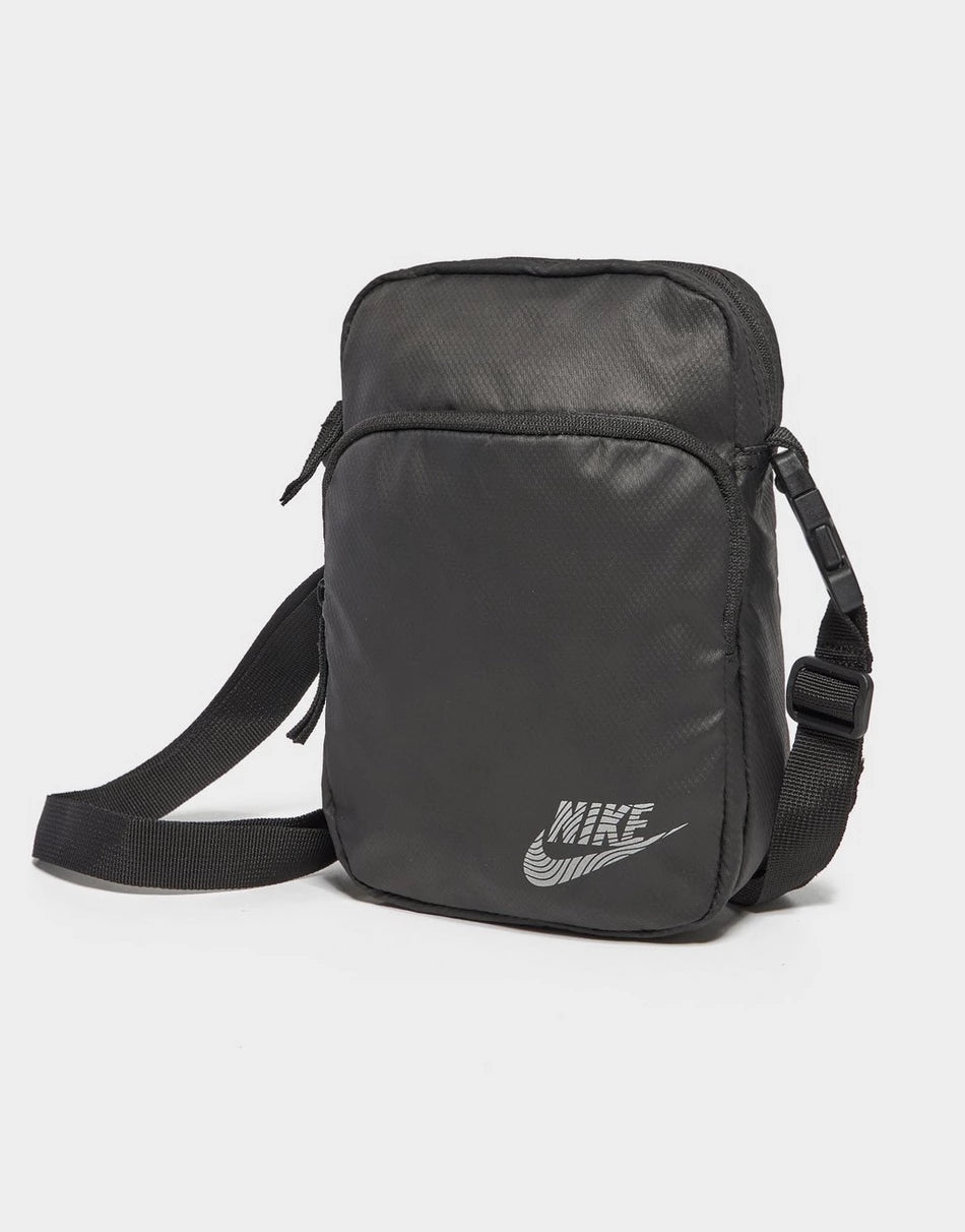 .Nike Heritage Crossbody Bag 4 Litres - GREYISH/BLACK - (HV8549-010) - F - L5