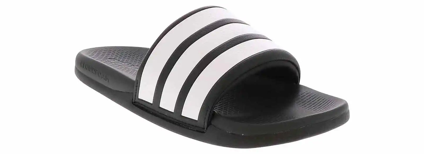 .ADIDAS ADILETTE COMFORT 2.0 SLIDES MENS - BLACK/WHITE - (HP6999) - R2L14