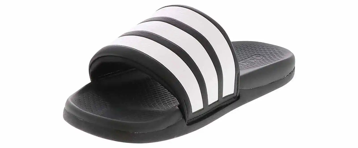 .ADIDAS ADILETTE COMFORT 2.0 SLIDES MENS - BLACK/WHITE - (HP6999) - R2L14