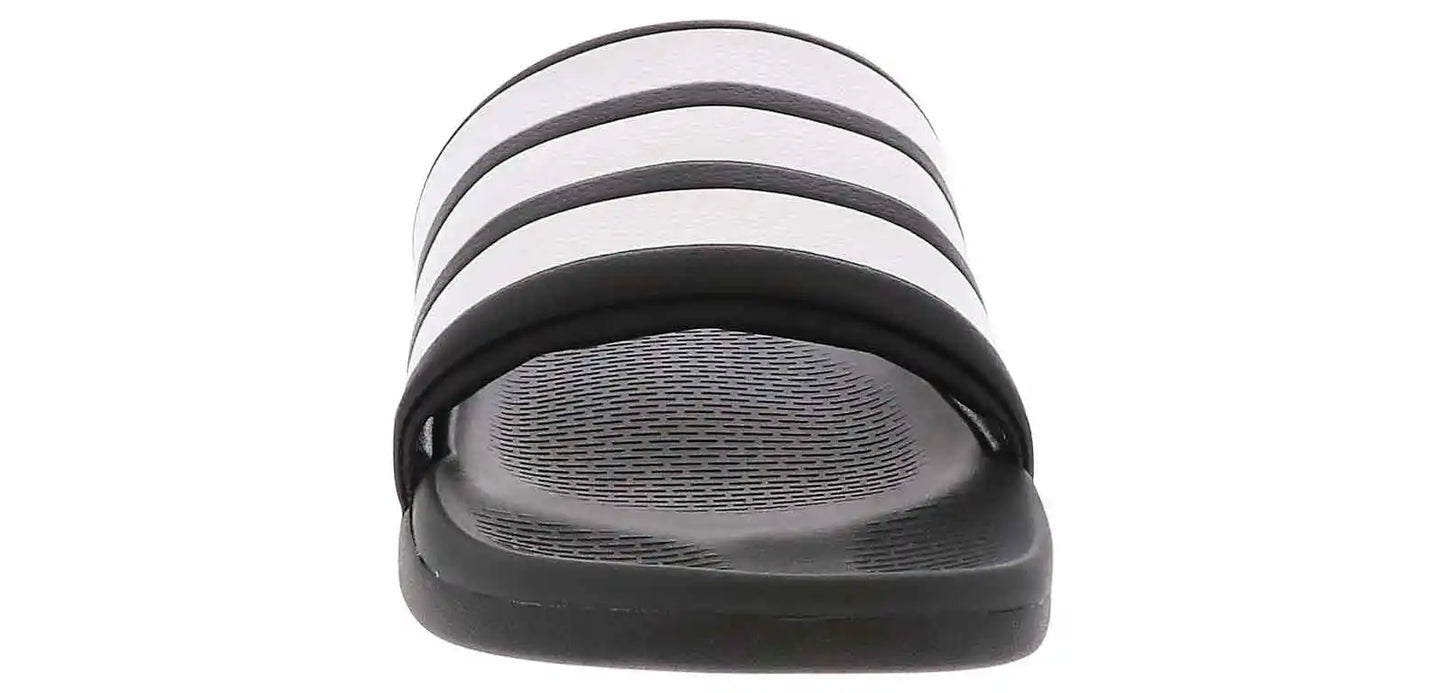 .ADIDAS ADILETTE COMFORT 2.0 SLIDES MENS - BLACK/WHITE - (HP6999) - R2L14