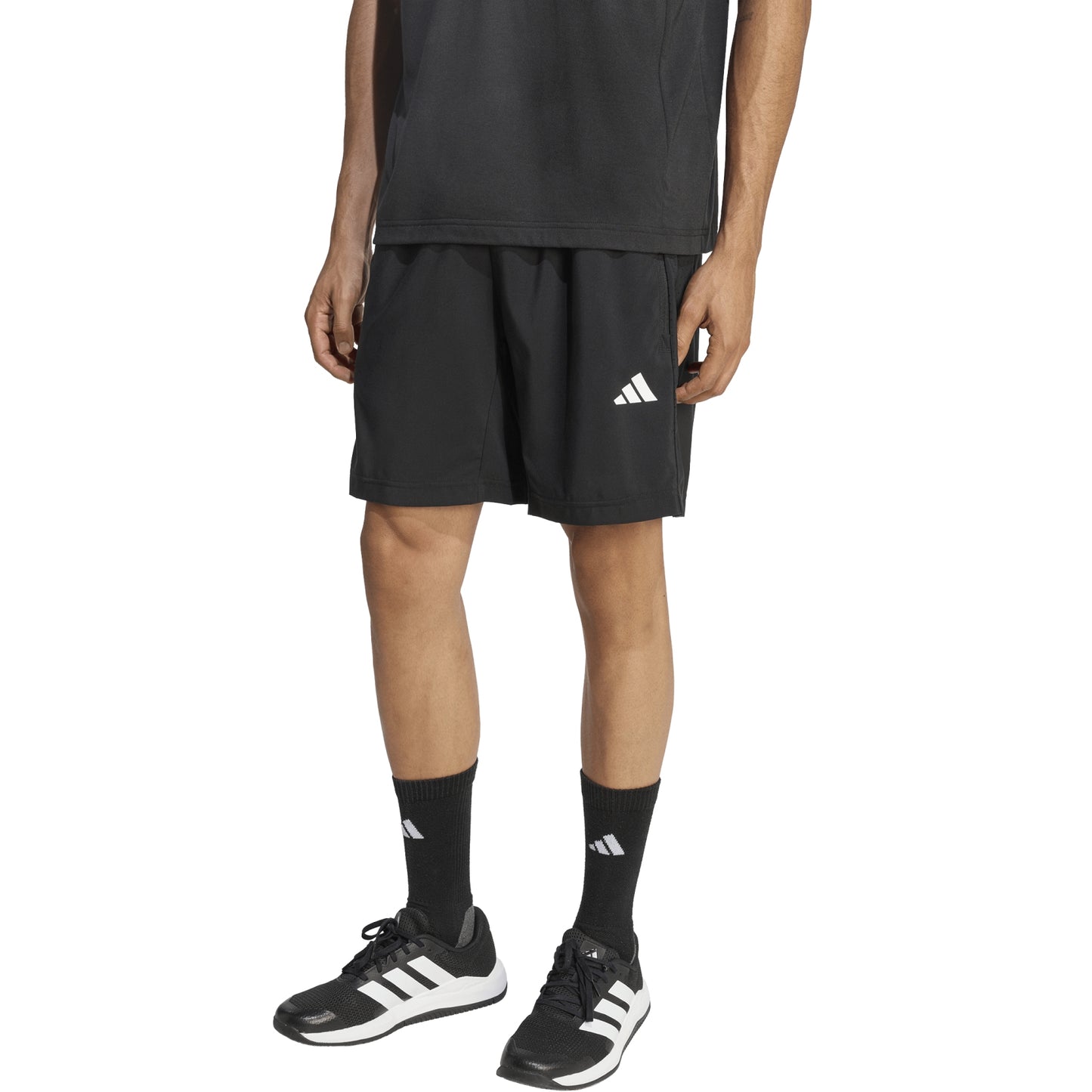 .Adidas Mens Workout Essentials Base Woven 9" Shorts - BLACK - (KA3549) - C4