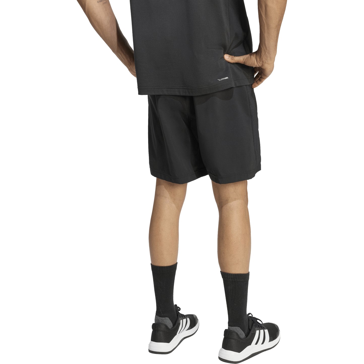 .Adidas Mens Workout Essentials Base Woven 9" Shorts - BLACK - (KA3549) - C4