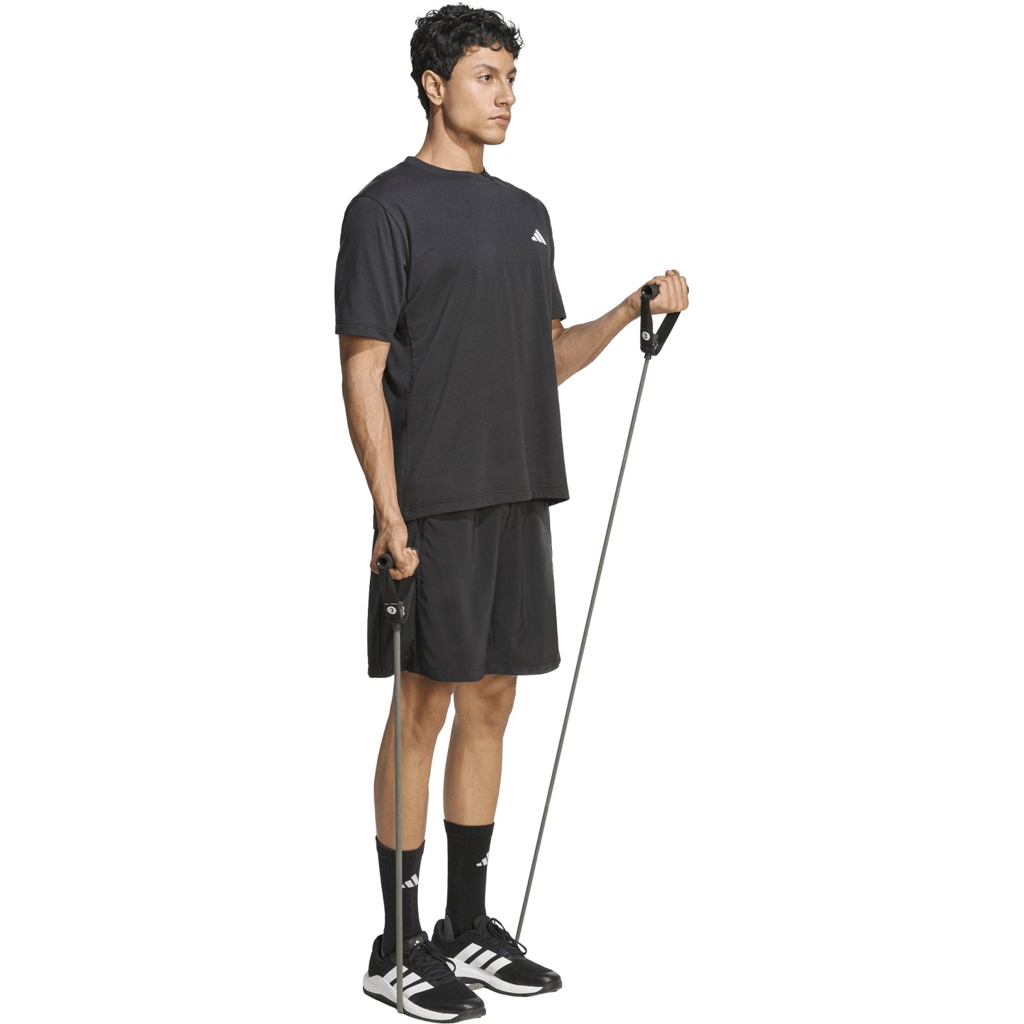 .Adidas Mens Workout Essentials Base Woven 9" Shorts - BLACK - (KA3549) - C4