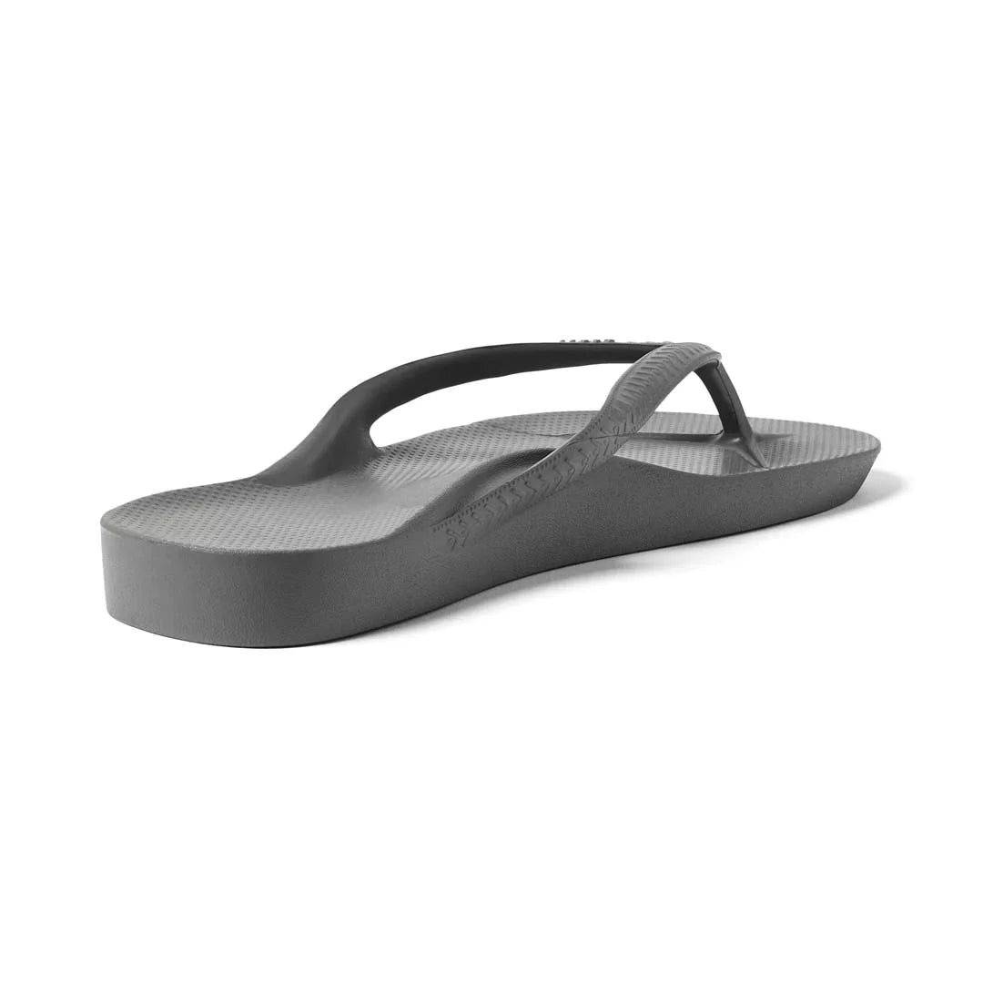 .Archies Unisex Classic Arch Support Charcoal Jandals - COL - F