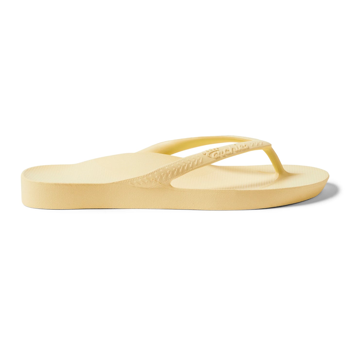 .Archies Unisex Classic Arch Support Lemon Jandals - LMN - F