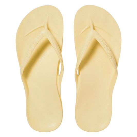 .Archies Unisex Classic Arch Support Lemon Jandals - LMN - F