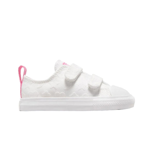 - Converse Chuck Taylor Toddler 2V BE-DAZZLING Low White  - (A06329) - DAZ - R1L1