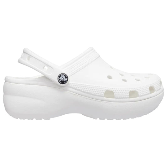 .Crocs Unisex Original Platform Adults Crush Clogs White - (206750-100) - F