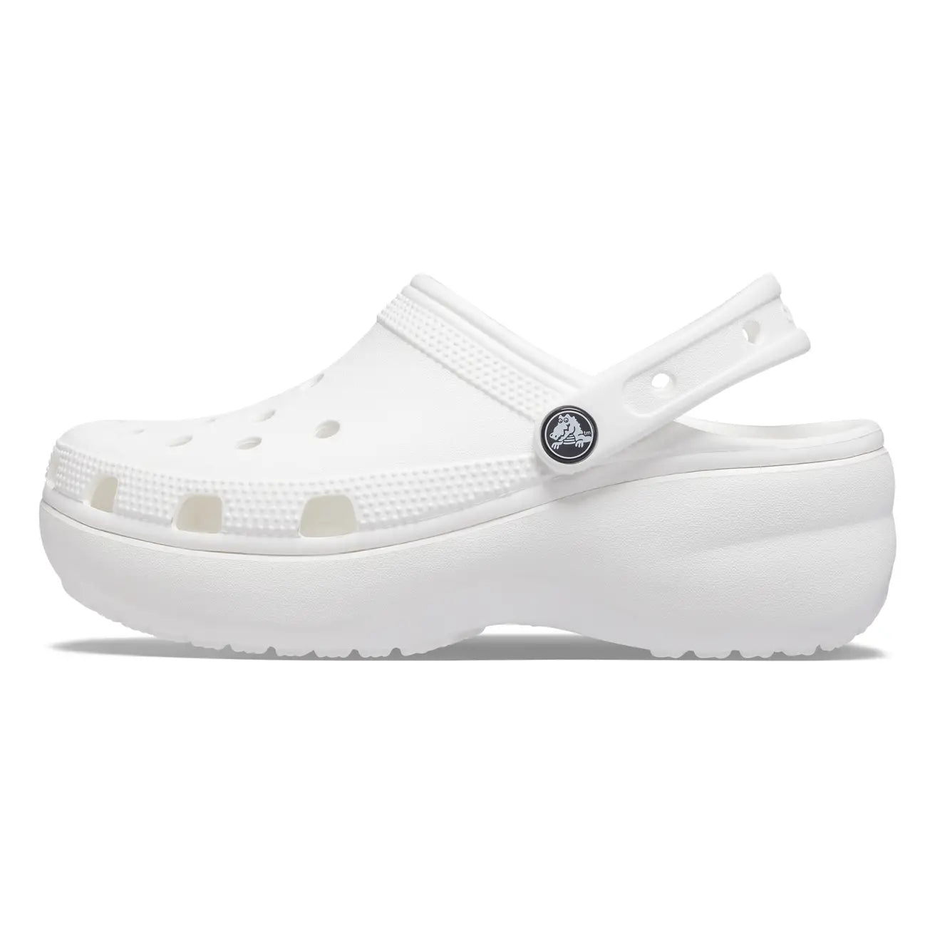 .Crocs Unisex Original Platform Adults Crush Clogs White - (206750-100) - F
