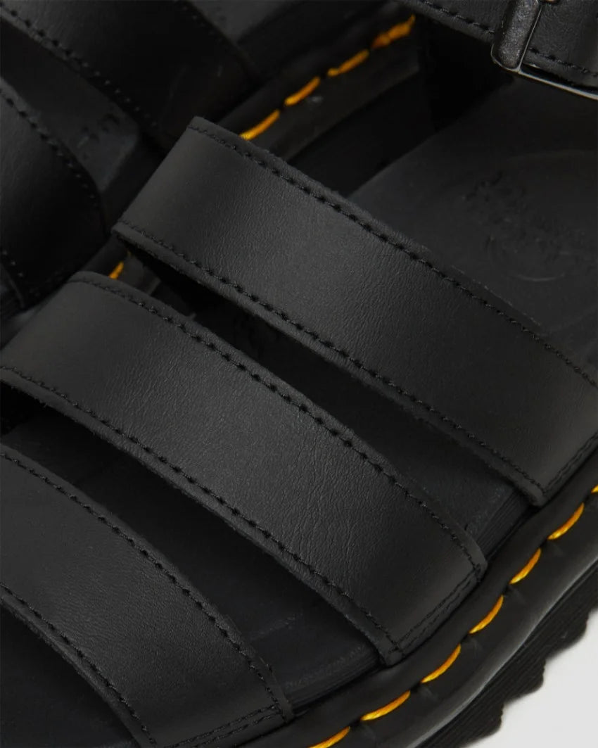 - Dr Martens Blaire 3 strap Sandal Black Hydro Leather (24235001.BLK) - ZL - R2L15
