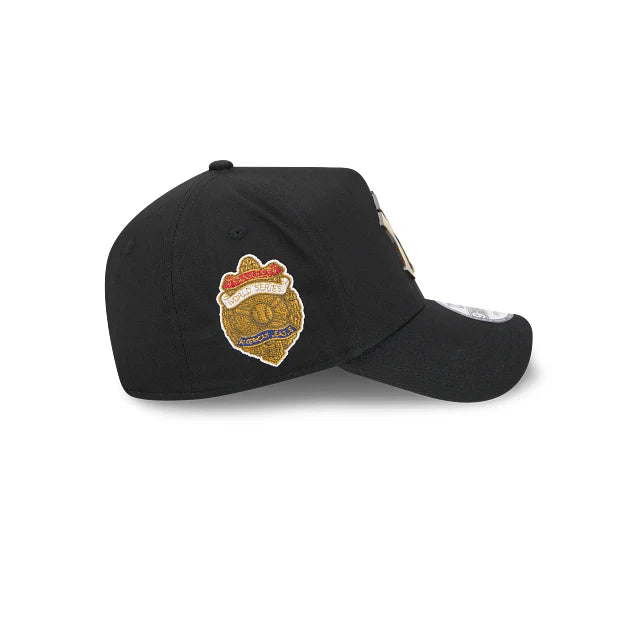 .New Era 940 A-Frame NY Yankees Antique Metal Badge Snapback - BLACK - (60747618) - F