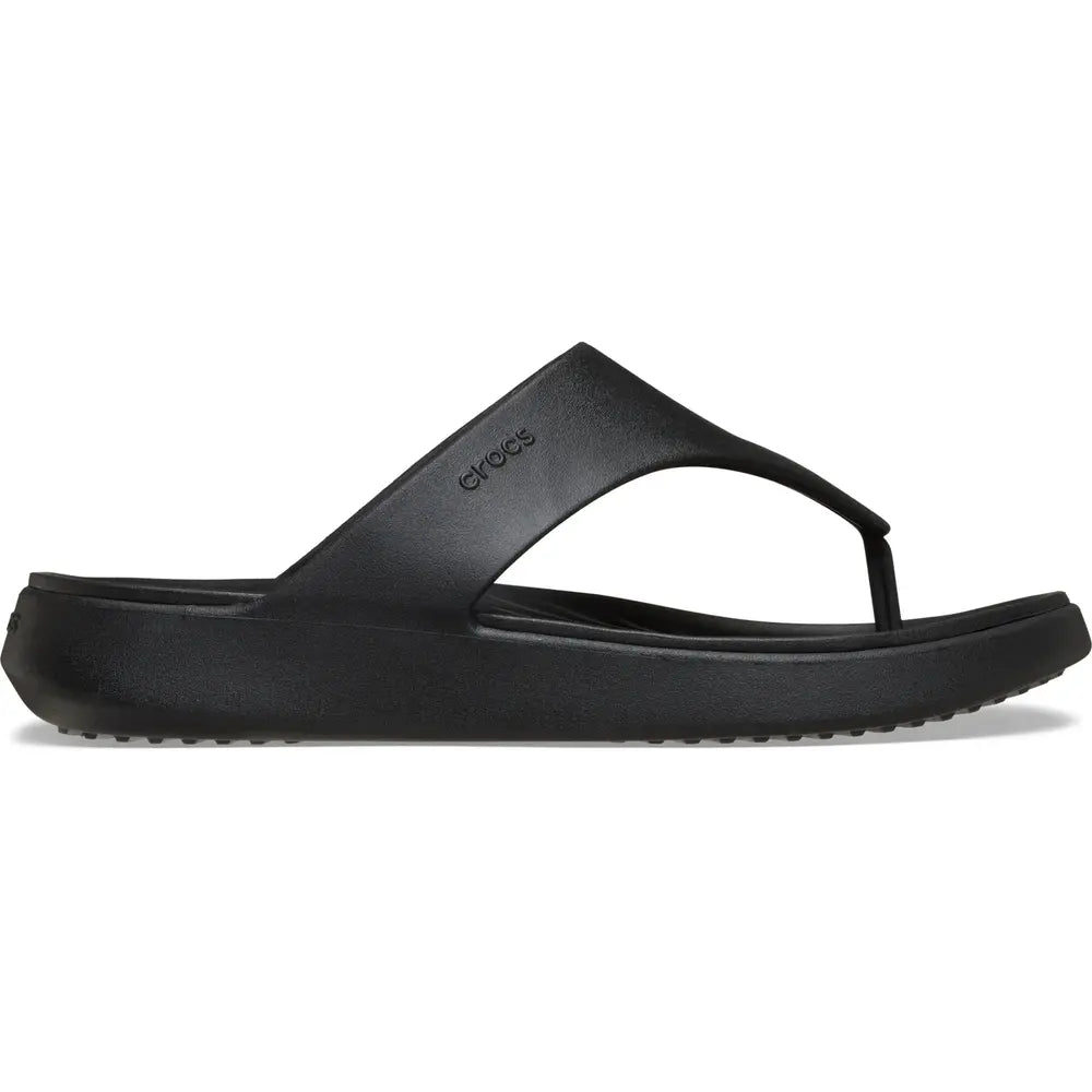 .Crocs Womens Getaway Triangle Flip - Black - (212018-001) - F