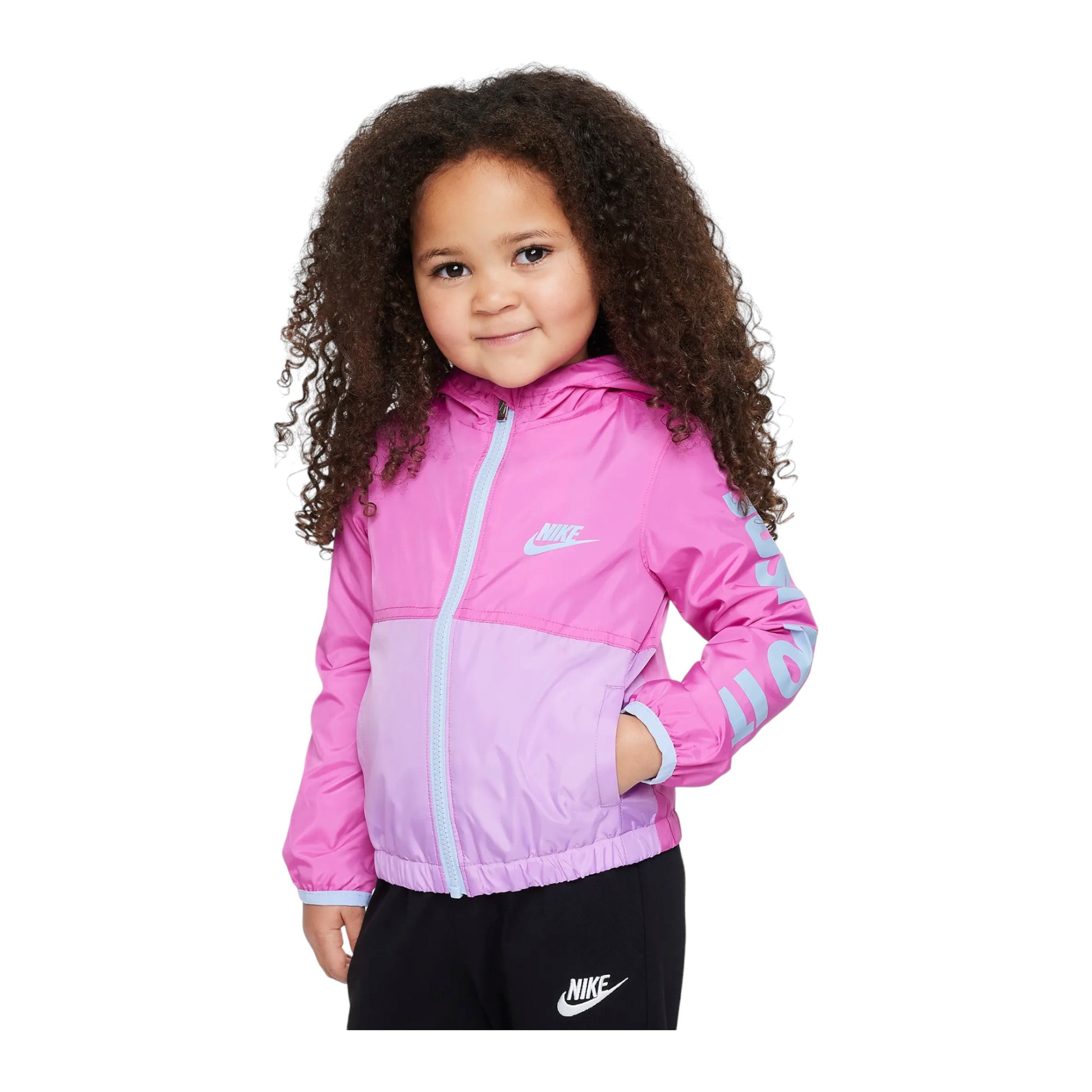 Nike Girls Toddler 'Just Do It' Windrunner Jacket (26J320-A9X