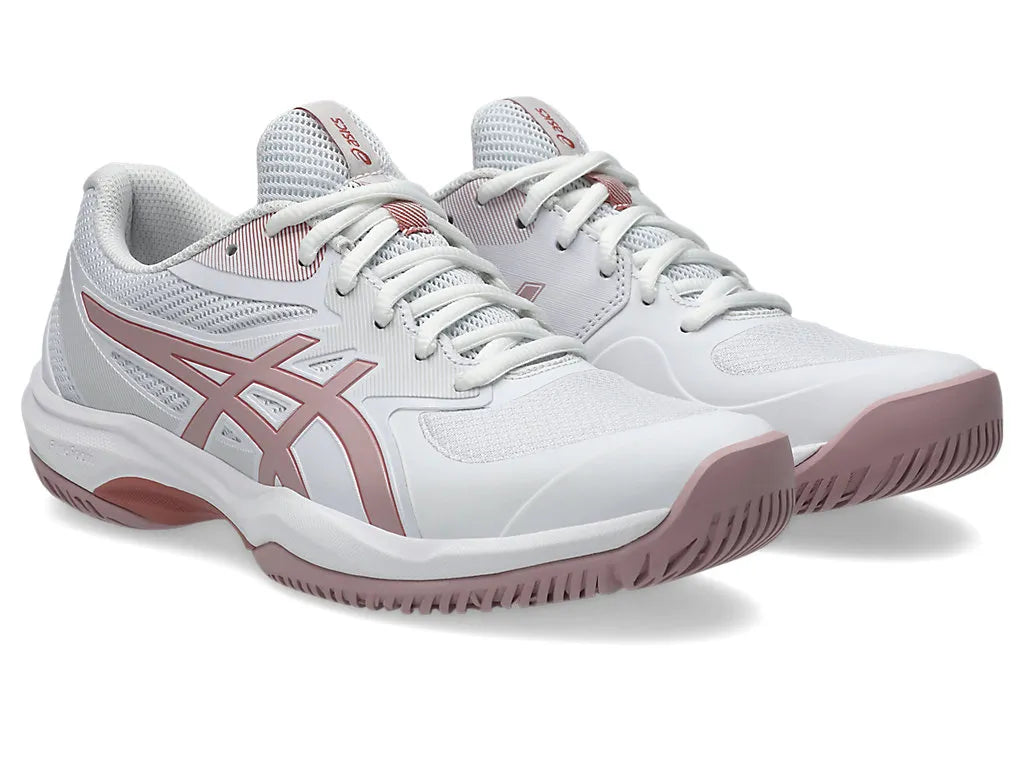 .ASICS WOMEN GEL GAME 9 NETBALL SHOES - WHITE/MORGANITE - (1042A281.103) - AF - R2L14