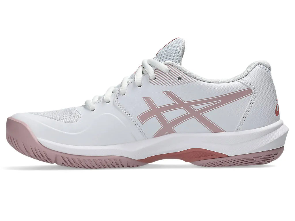 .ASICS WOMEN GEL GAME 9 NETBALL SHOES - WHITE/MORGANITE - (1042A281.103) - AF - R2L14
