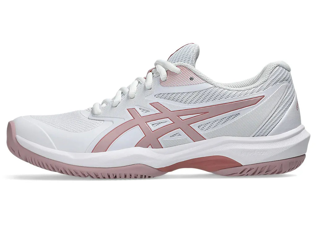.ASICS WOMEN GEL GAME 9 NETBALL SHOES - WHITE/MORGANITE - (1042A281.103) - AF - R2L14