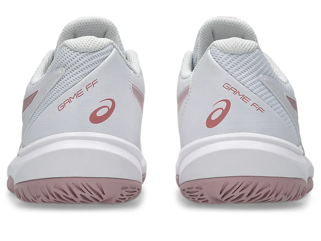 .ASICS WOMEN GEL GAME 9 NETBALL SHOES - WHITE/MORGANITE - (1042A281.103) - AF - R2L14