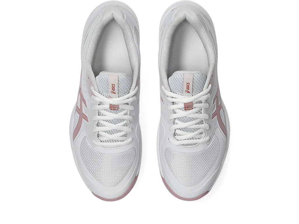 .ASICS WOMEN GEL GAME 9 NETBALL SHOES - WHITE/MORGANITE - (1042A281.103) - AF - R2L14