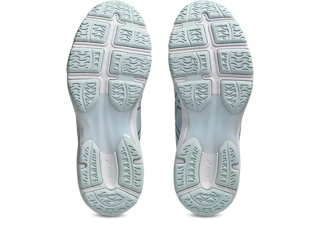 .ASICS WOMEN GEL-NETBURNER ACADEMY 10 NETBALL SHOES - SKY/MIDNIGHT - (1072A114.400) - SKY - R2L14