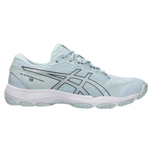 .ASICS WOMEN GEL-NETBURNER ACADEMY 10 NETBALL SHOES - SKY/MIDNIGHT - (1072A114.400) - SKY - R2L14