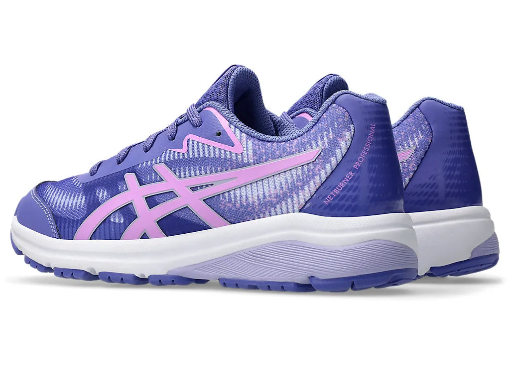 .ASICS WOMEN GEL-NETBURNER PROFESSIONAL 4 GS NETBALL SHOES - BLUE VIOLET/LAVENDER - (1074A041-500) - BVL - R2L12